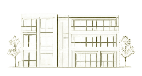Multifamily architectural sketch