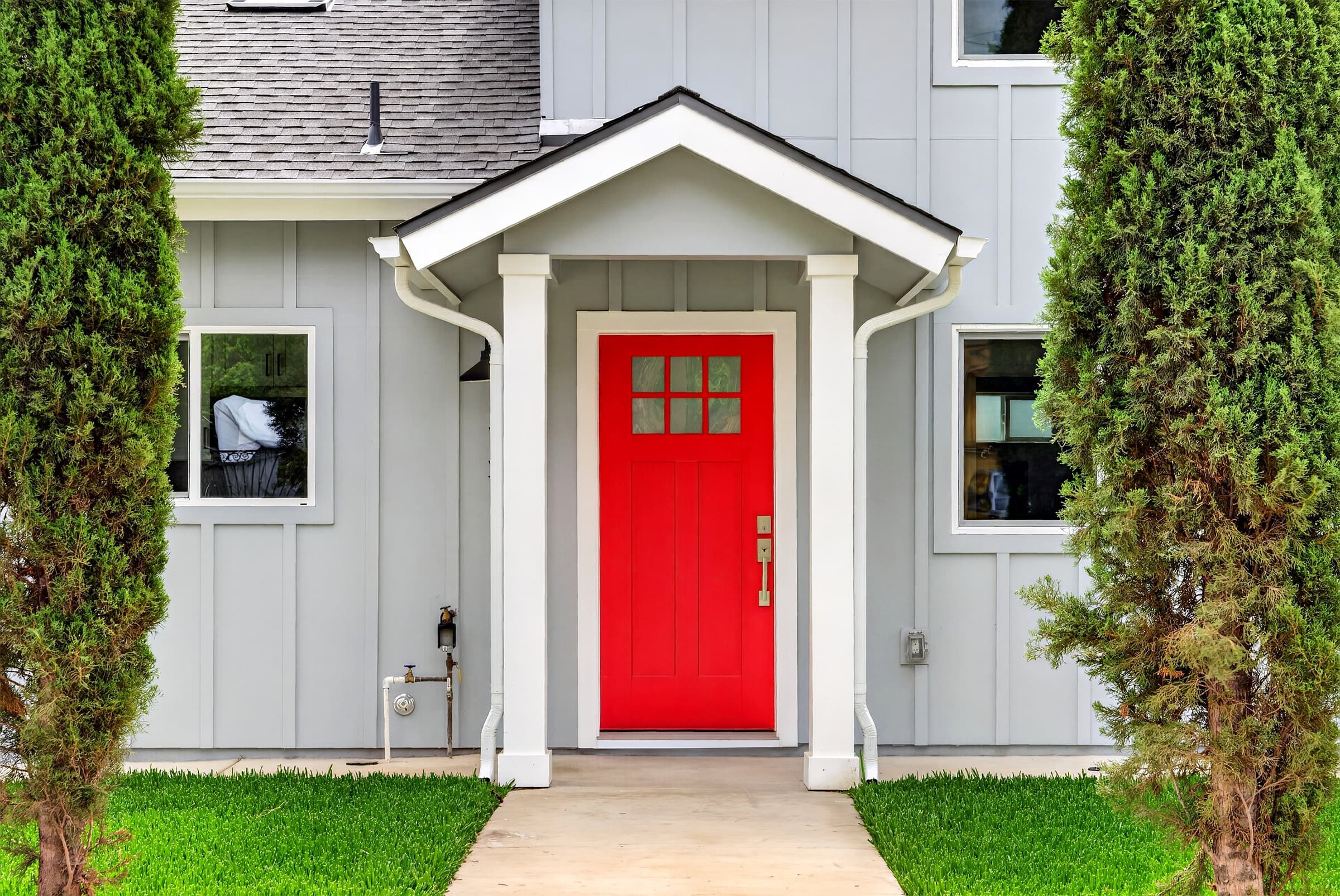 close up house