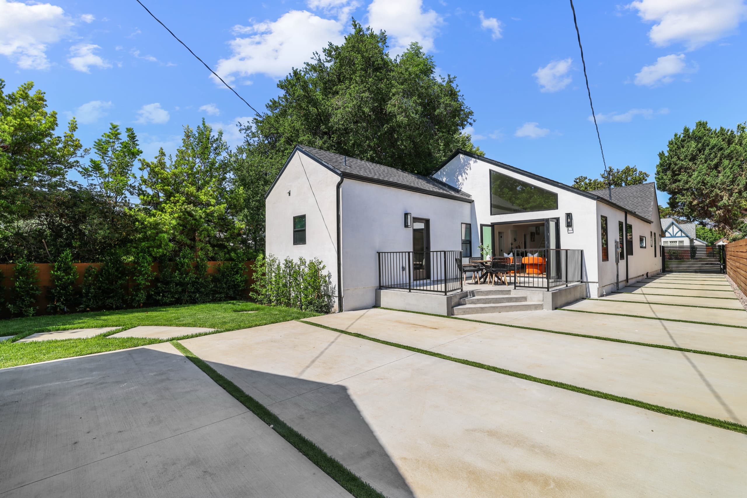 Single-family home exterior and driveway